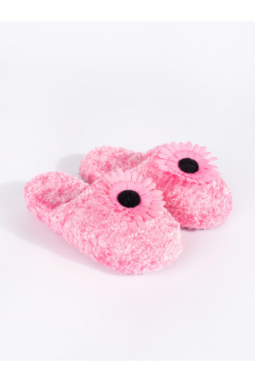 Rozā krāsas kapcie  z ozdobnym em 2