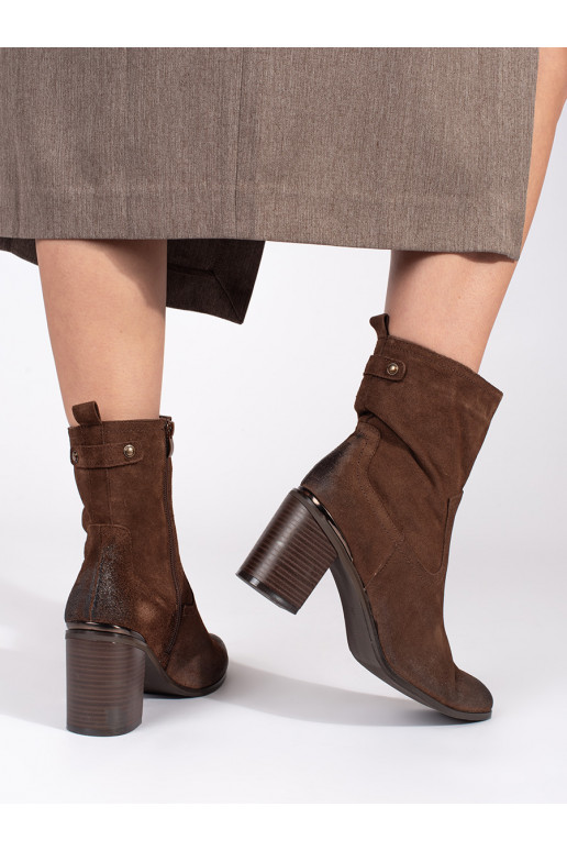 brūnas krāsas   sieviešu zābaki uz papēža Sergio Leone brūnas krāsas   sieviešu zābaki uz papēža Sergio Leone