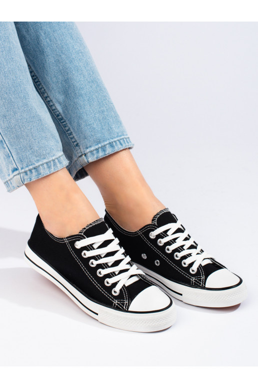 Klasiska modeļa Melnas krāsas Sieviešu zābaki Shelovet