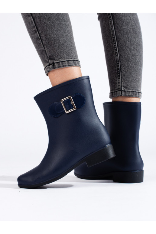 tumši zilas krāsas gumijas zābaki Shelovet