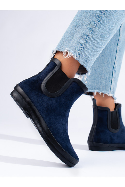 zamšādas gumijas apavi  Zilas krāsas Potocki