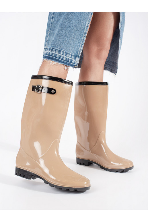 smilšu krāsas   gumijas zābaki