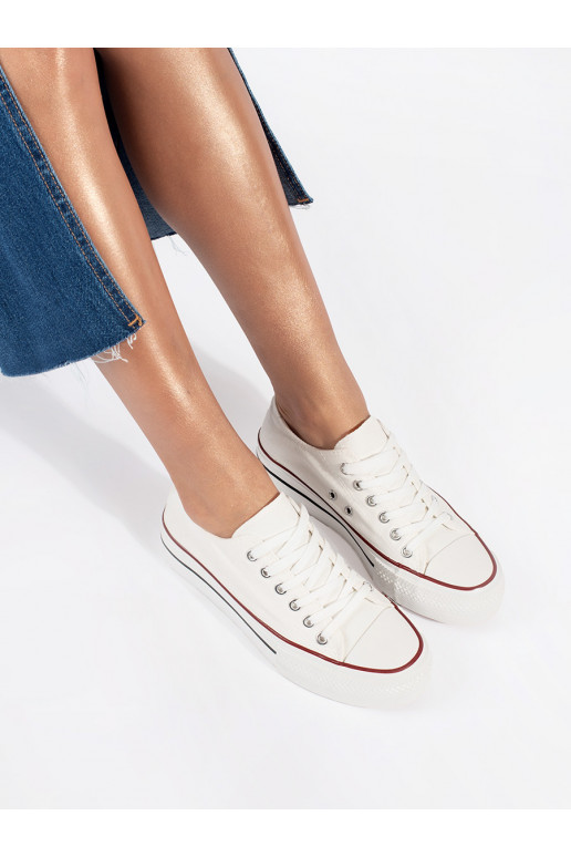 baltas krāsas  Sieviešu zābaki  ar platformu