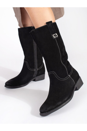 Melns   Sieviešu zābaki typu   Sergio Leone