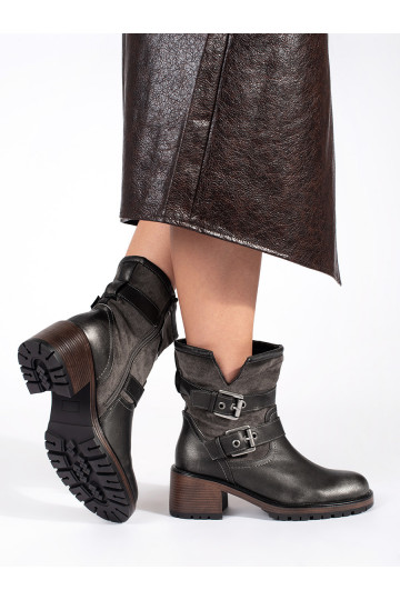 tumši brūnas krāsas  sieviešu zābaki   2