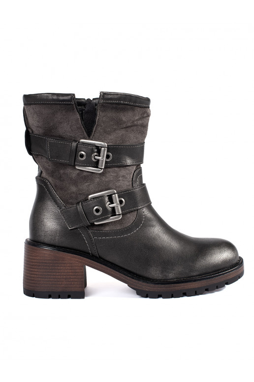 tumši brūnas krāsas  sieviešu zābaki  