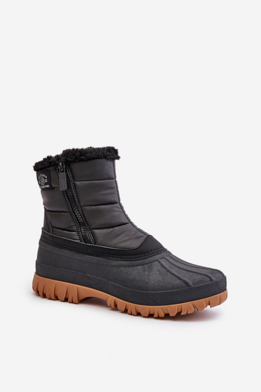 Sieviešu sniega zābaki Sieviešu siltināti ar kažokādu iekšpusē To Castle Lee Cooper LCJ-24-44-2866 Black