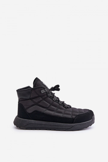 siltināti  ziemas apavi šņorējami Progress PROGJ-24-153 Melns 2