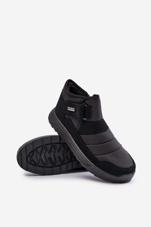 siltināti  ziemas apavi sniega apavi Progress PROGJ-22-153 Melns