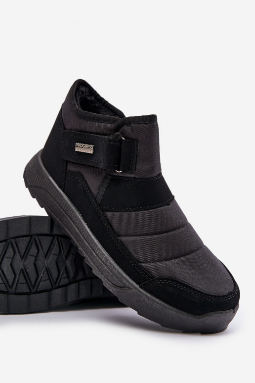 siltināti  ziemas apavi sniega apavi Progress PROGJ-22-153 Melns