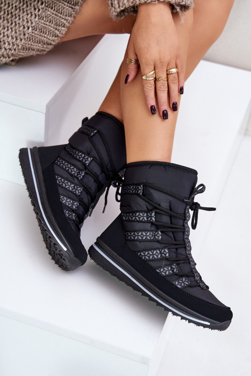 sniega apavi  Progress PROGJ-20-02 Melns sniega apavi  Progress PROGJ-20-02 Melns