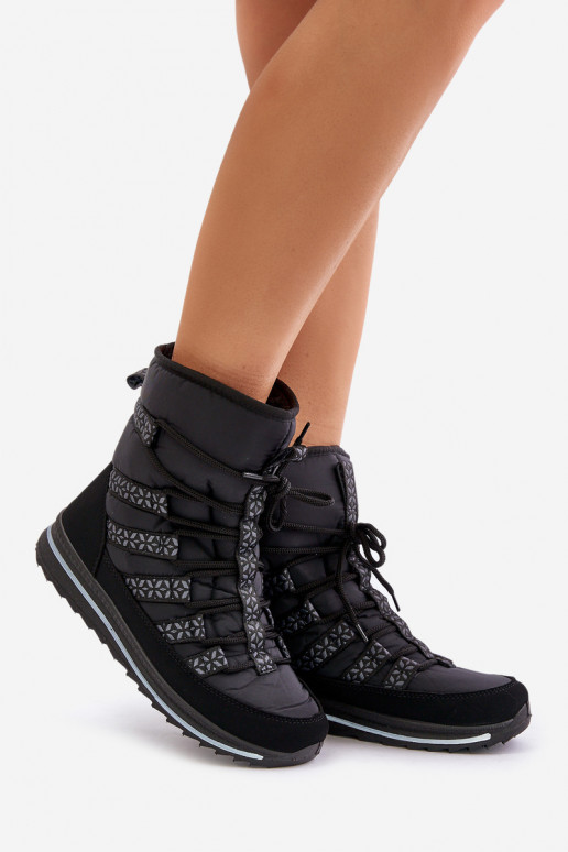 sniega apavi  Progress PROGJ-20-02 Melns sniega apavi  Progress PROGJ-20-02 Melns