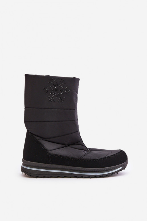 sniega apavi ar rāvējslēdzējiem Progress PROGJ-22-130 Melns  sniega apavi ar rāvējslēdzējiem Progress PROGJ-22-130 Melns