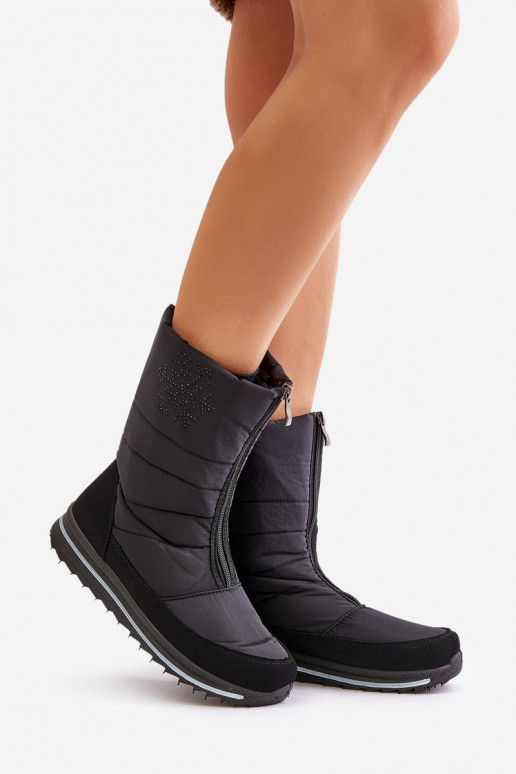 sniega apavi ar rāvējslēdzējiem Progress PROGJ-22-130 Melns  sniega apavi ar rāvējslēdzējiem Progress PROGJ-22-130 Melns