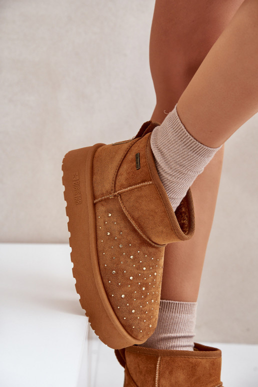 sniega apavi  ar platformu Big Star OO274A104 Camel sniega apavi  ar platformu Big Star OO274A104 Camel