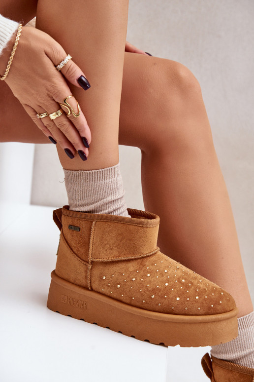 sniega apavi  ar platformu Big Star OO274A104 Camel sniega apavi  ar platformu Big Star OO274A104 Camel