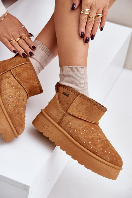 sniega apavi  ar platformu Big Star OO274A104 Camel sniega apavi  ar platformu Big Star OO274A104 Camel