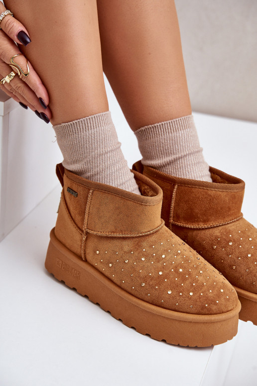 sniega apavi  ar platformu Big Star OO274A104 Camel sniega apavi  ar platformu Big Star OO274A104 Camel