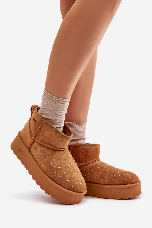 sniega apavi  ar platformu Big Star OO274A104 Camel sniega apavi  ar platformu Big Star OO274A104 Camel