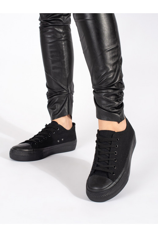 Melns  Sieviešu zābaki  ar platformu Melns  Sieviešu zābaki  ar platformu