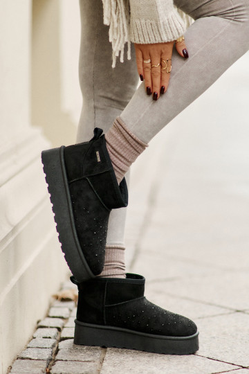 sniega apavi  ar platformu Big Star OO274A105 Melns