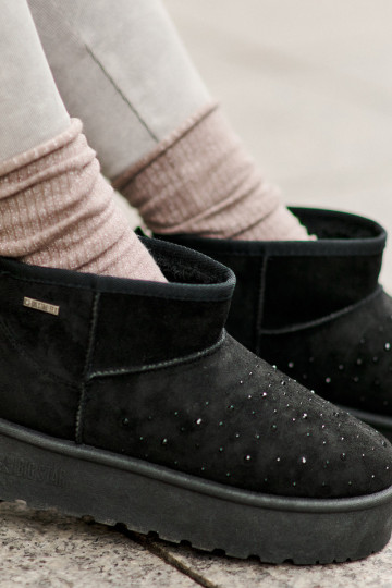 sniega apavi  ar platformu Big Star OO274A105 Melns 2