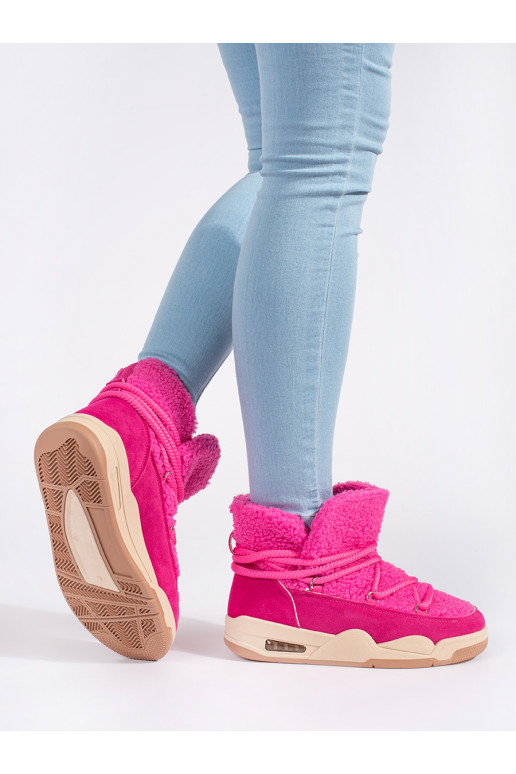 Rozā krāsas Sieviešu sniega zābaki 