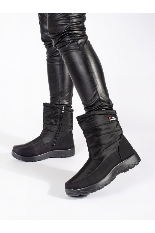 Melns  Sieviešu sniega zābaki Melns  Sieviešu sniega zābaki