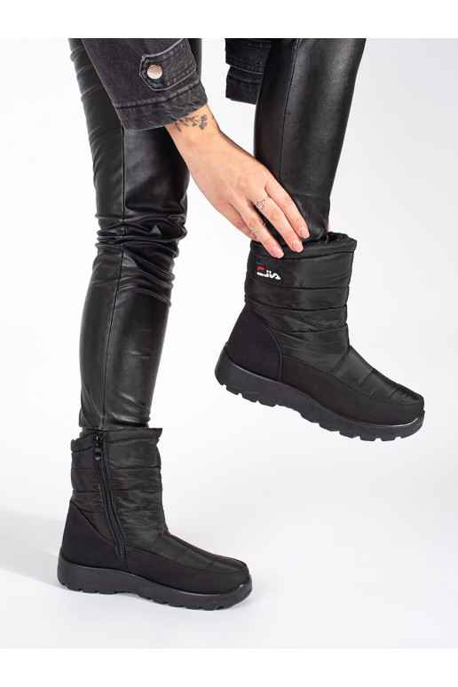 Melns  Sieviešu sniega zābaki Melns  Sieviešu sniega zābaki