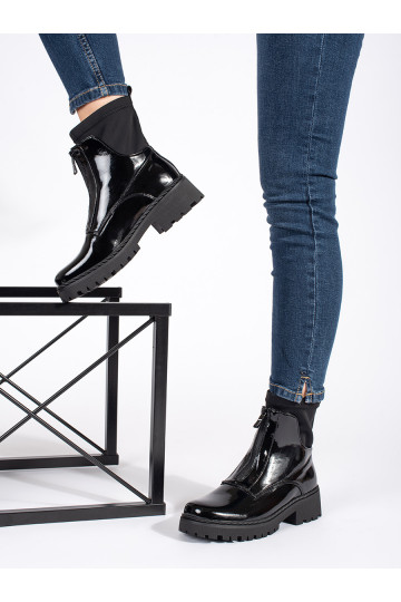 Laque Melnas krāsas sieviešu zābaki  2