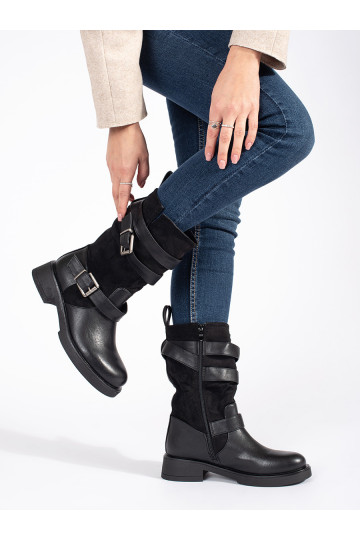 Melns sieviešu zābaki