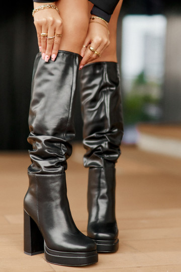  garie zābaki ar papēdi   siltināti Melns Beridra 2