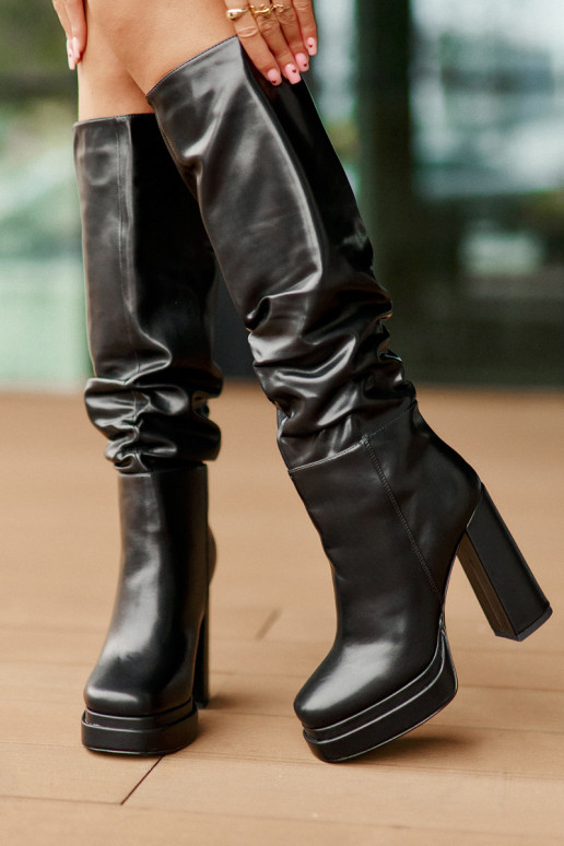  garie zābaki ar papēdi   siltināti Melns Beridra