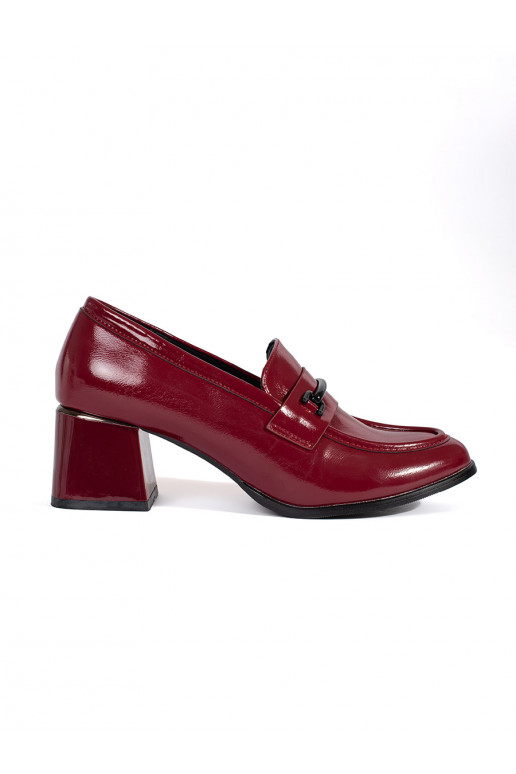 bordo krāsas kurpes sieviešu mokasīni 