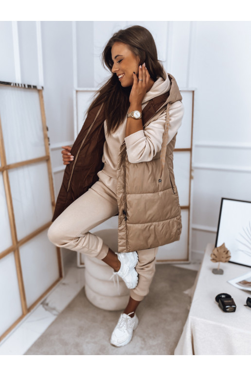 ROSI kamieļu sieviešu veste ROSI kamieļu sieviešu veste