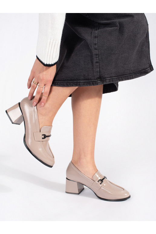 smilšu krāsas kurpes sieviešu mokasīni 