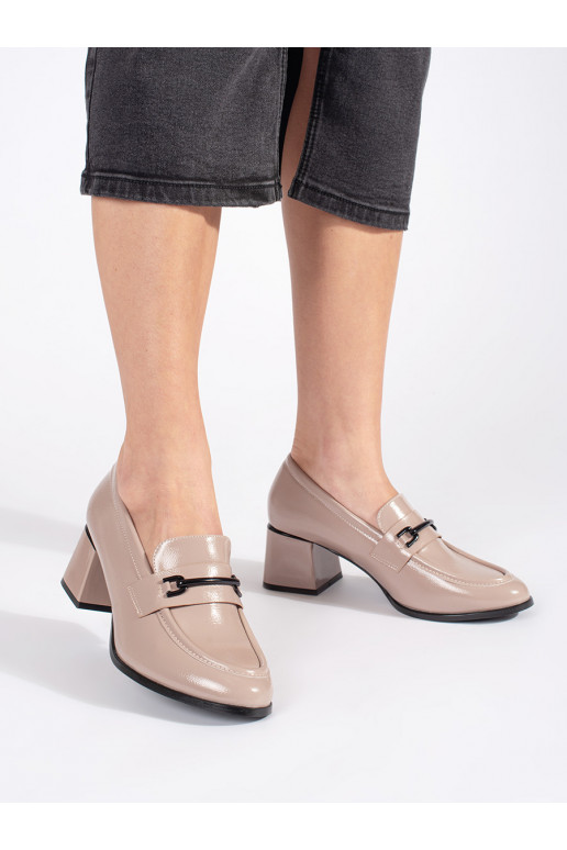 smilšu krāsas kurpes sieviešu mokasīni 