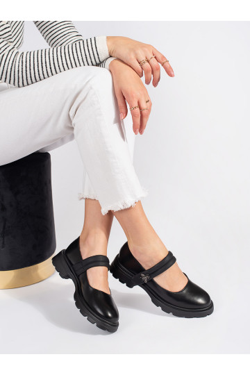 Melns Sieviešu zābaki  z metaliczną aplikacją 2