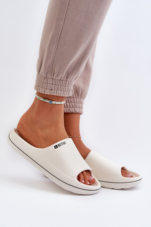  sieviešu čības Big Star NN274A043 baltas krāsas