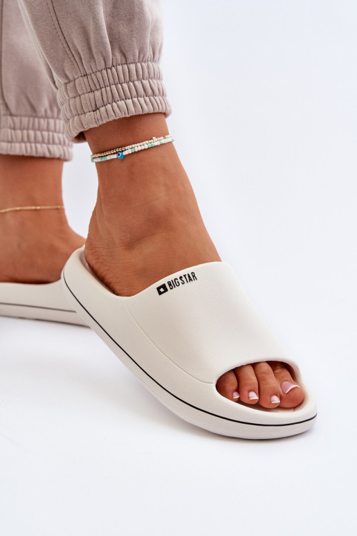  sieviešu čības Big Star NN274A043 baltas krāsas