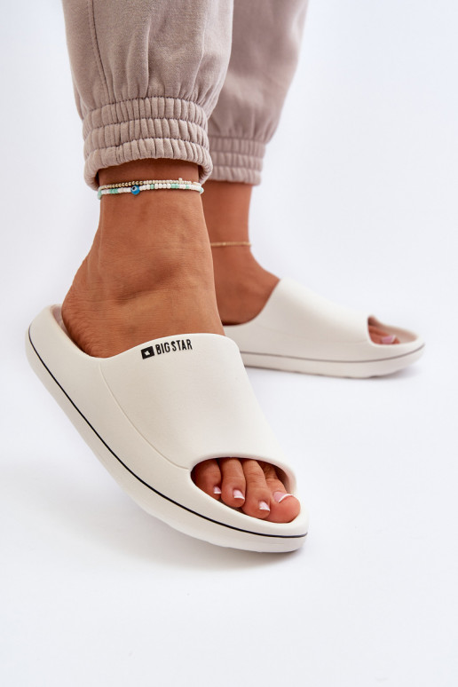  sieviešu čības Big Star NN274A043 baltas krāsas