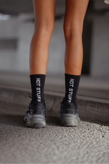 Kokvilnas zeķes  HOT STUFF Melns