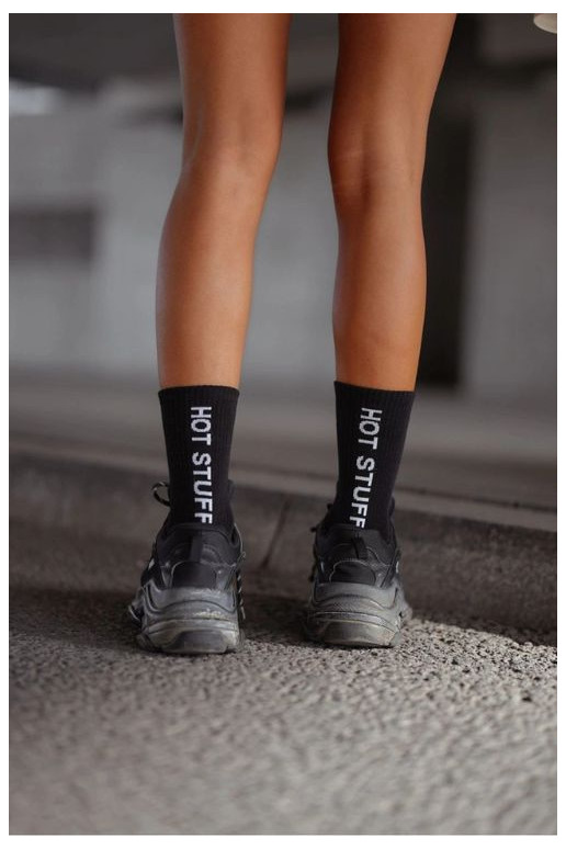 Kokvilnas zeķes  HOT STUFF Melns Kokvilnas zeķes  HOT STUFF Melns