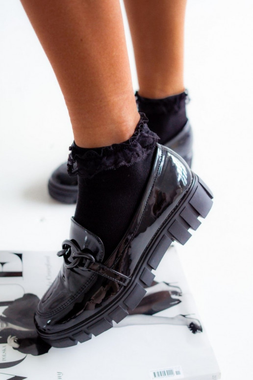 Zeķes  Bawełniane ar mežģīnēm Melns