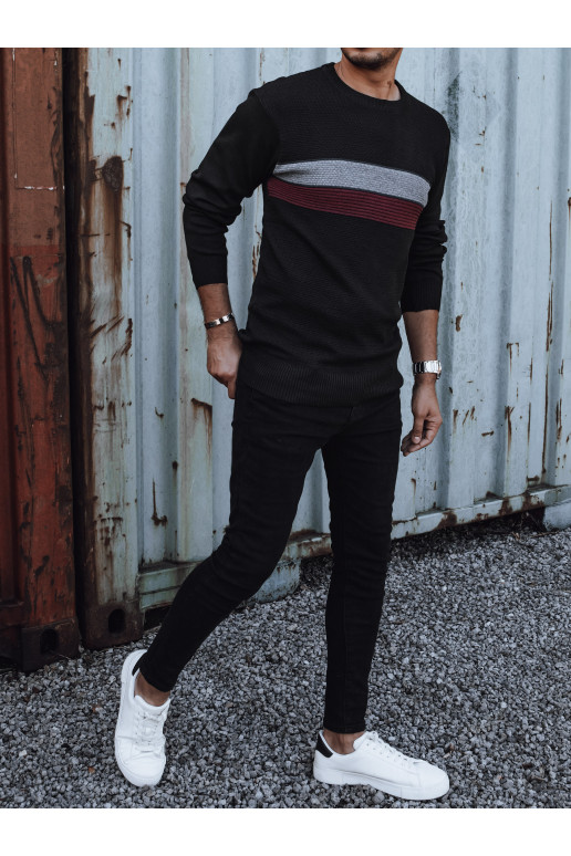 Vīriešu melns Džemperis