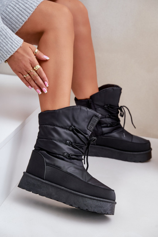 sniega apavi ar platformu  Big Star OO274884 Melns sniega apavi ar platformu  Big Star OO274884 Melns