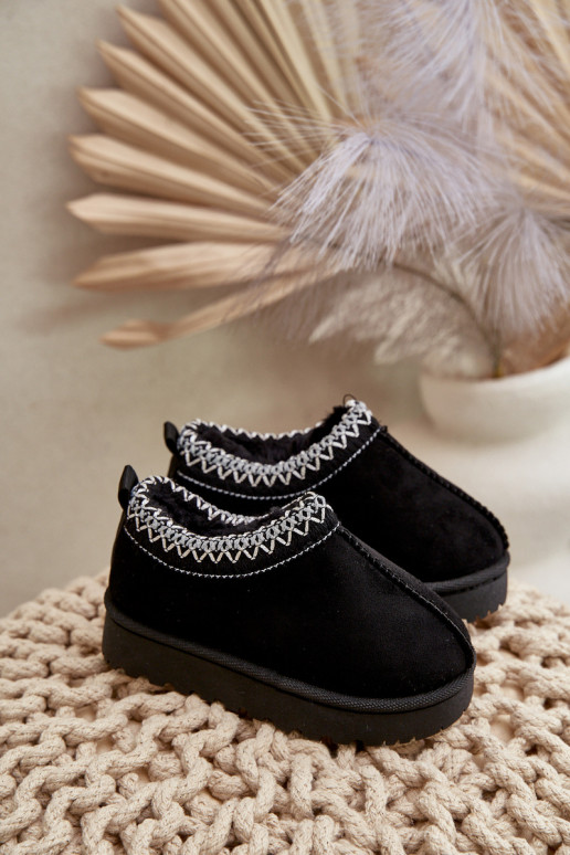 sniega apavi Sieviešu puszābaki Bērnu apavi ar platformu siltināti ar kažokādu Melns Vilabria sniega apavi Sieviešu puszābaki Bērnu apavi ar platformu siltināti ar kažokādu Melns Vilabria