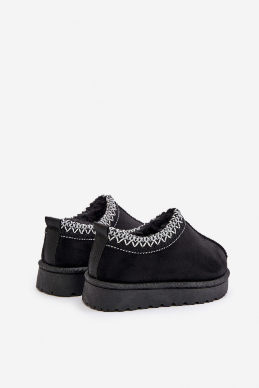 sniega apavi Sieviešu puszābaki Bērnu apavi ar platformu siltināti ar kažokādu Melns Vilabria sniega apavi Sieviešu puszābaki Bērnu apavi ar platformu siltināti ar kažokādu Melns Vilabria