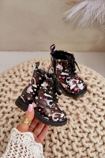 Bērnu apavi ar rāvējslēdzējiem  Melns Tiptop