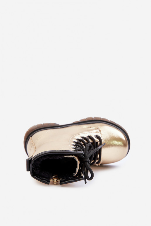 siltināti Sieviešu puszābaki Bērnu Laque  Zelta krāsas Novita siltināti Sieviešu puszābaki Bērnu Laque  Zelta krāsas Novita